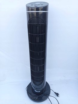 OUTLET W242 WENTYLATOR KOLUMNOWY STOJĄCY PODŁOGOWY WIATRAK CZARNY BLACK 80W