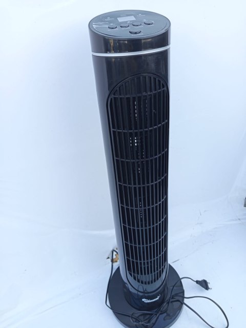 OUTLET W242 WENTYLATOR KOLUMNOWY STOJĄCY PODŁOGOWY WIATRAK CZARNY BLACK 80W