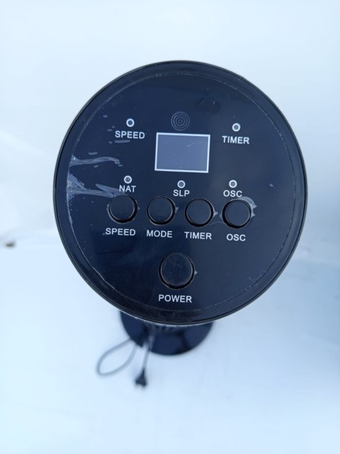 OUTLET W242 WENTYLATOR KOLUMNOWY STOJĄCY PODŁOGOWY WIATRAK CZARNY BLACK 80W