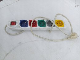 OUTLET W379 PRZEDŁUŻACZ LISTWA ZASILAJĄCA 5 GNIAZD MOCNA Z UZIEMIENIEM
