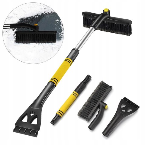 SKROBACZKA DO SZYB TELESKOPOWA SZCZOTKA DO ODŚNIEŻANIA SAMOCHODU ŚNIEGU