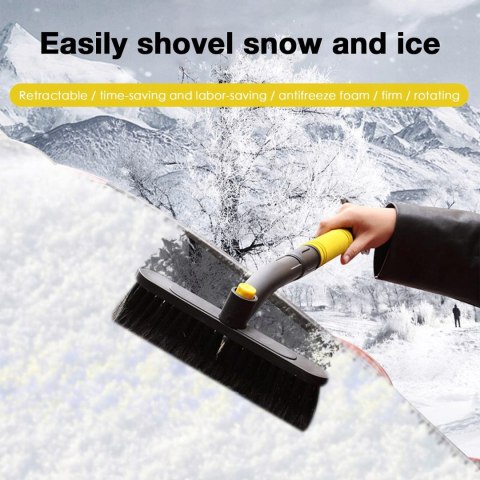 SKROBACZKA DO SZYB TELESKOPOWA SZCZOTKA DO ODŚNIEŻANIA SAMOCHODU ŚNIEGU