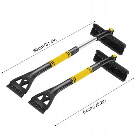 SKROBACZKA DO SZYB TELESKOPOWA SZCZOTKA DO ODŚNIEŻANIA SAMOCHODU ŚNIEGU