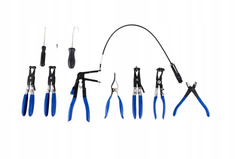 SZCZYPCE DO OPASEK ZACISKOWYCH OSŁON ZESTAW 9el
