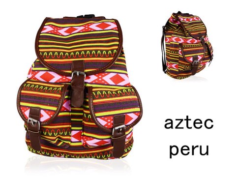 SZKOLNY PLECAK A4 VINTAGE UNISEX RETRO DUŻY SZKOŁA