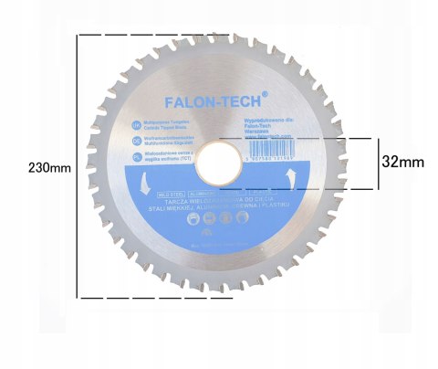 TARCZA 230 PIŁA WIELOZADANIOWA 40z TARCZE 40T TLC