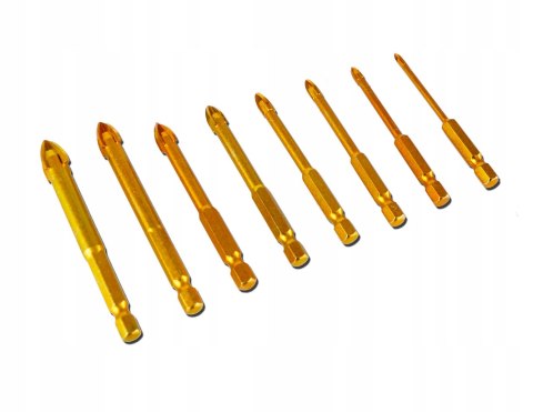 WIERTŁA DO SZKŁA PŁYTEK CERAMIKI 8el ZEST WIERTEŁ