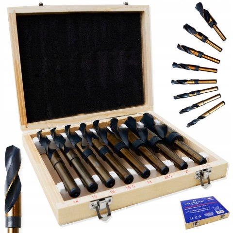 WIERTŁA NWKa HSS KOBALTOWE DO METALU DREWNA 8EL.