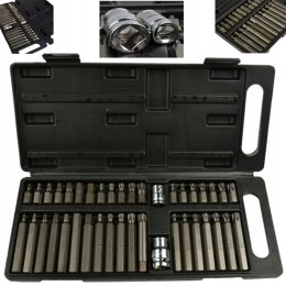 ZESTAW BITÓW KLUCZY IMBUS SPLINE TORX 40 el BITY