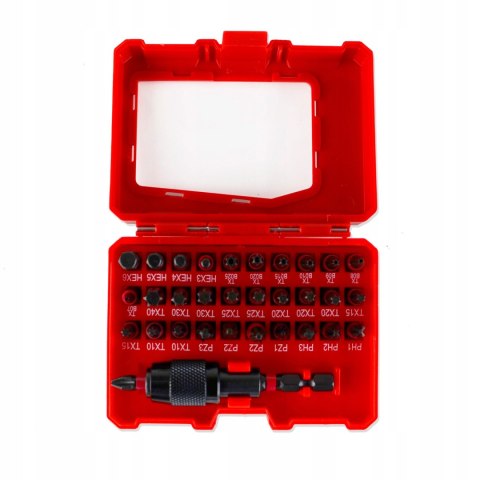 ZESTAW BITÓW UDAROWYCH SHOCKWAVE BITY GROTY 32 szt