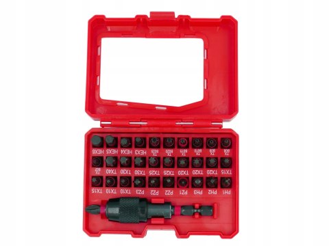 ZESTAW BITÓW UDAROWYCH SHOCKWAVE BITY GROTY 32 szt