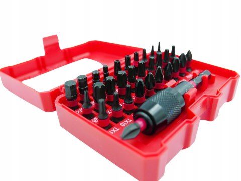 ZESTAW BITÓW UDAROWYCH SHOCKWAVE BITY GROTY 32 szt