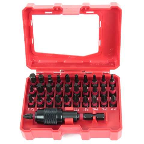 ZESTAW BITÓW UDAROWYCH SHOCKWAVE BITY GROTY 32 szt