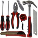 ZESTAW NARZĘDZI 6 szt KOMBINERKI MŁOTEK ŚRUBOKRĘTY