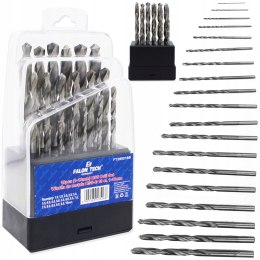 ZESTAW WIERTEŁ DO METALU WIERTŁA MOCNE HSS 19 EL.