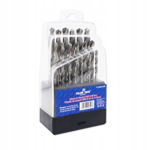 ZESTAW WIERTEŁ DO METALU WIERTŁA MOCNE HSS 19 EL.