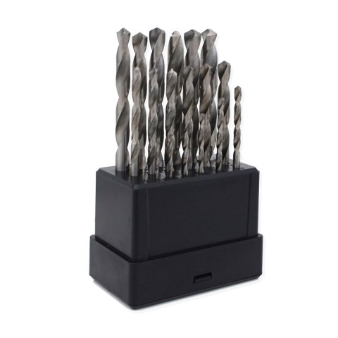 ZESTAW WIERTEŁ DO METALU WIERTŁA MOCNE HSS 19 EL.