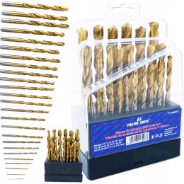 ZESTAW WIERTEŁ DO METALU tytan 1-13mm WIERTŁO 25el