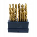 ZESTAW WIERTEŁ DO METALU tytan 1-13mm WIERTŁO 25el