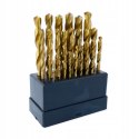 ZESTAW WIERTEŁ DO METALU tytan 1-13mm WIERTŁO 25el