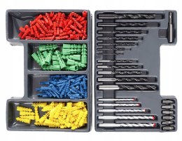 ZESTAW WIERTEŁ I KOŁKÓW ROZPOROWYCH WIERTŁA KOŁKI