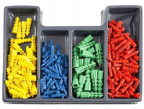 ZESTAW WIERTEŁ I KOŁKÓW ROZPOROWYCH WIERTŁA KOŁKI