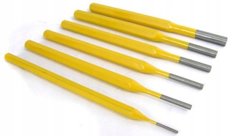 ZESTAW WYBIJAKÓW WYBIJAKI PRZECINAKI 12 SZT