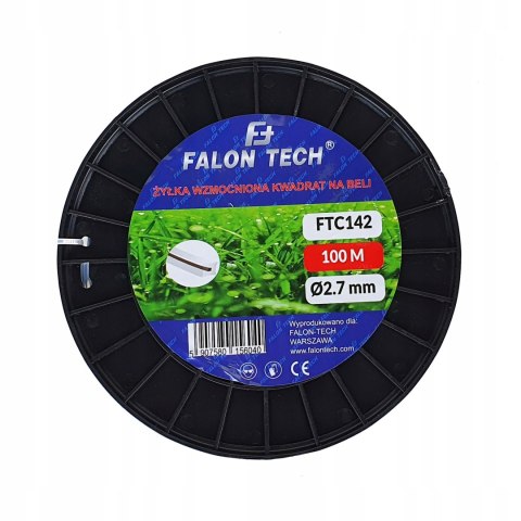 ŻYŁKA TNĄCA DO KOSY WZMACNIANA z DRUTEM 2,7x100m