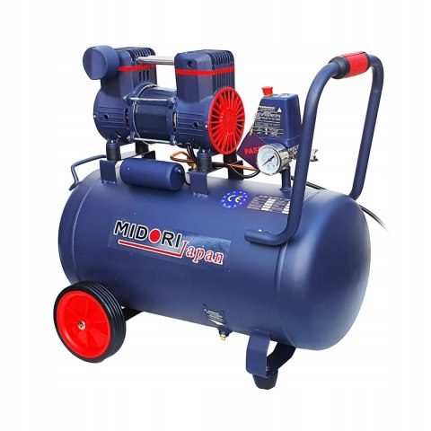 KOMPRESOR BEZOLEJOWY 24L SPRĘŻARKA DWUTŁOKOWY