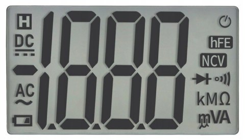 MULTIMETR CYFROWY ELEKTRYCZNY MIERNIK PRĄDU LCD
