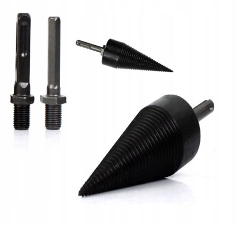 ŚWIDER ROZŁUPYWANIA DREWNA WIERTŁO STOŻKOWE 45 mm