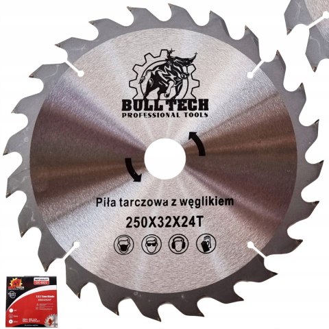Tarcza cięcia drewna piła widiowa 250x32x24T MOC