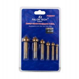 WIERTŁA FREZUJĄCE FREZY STOŻKOWE POGŁĘBIACZE 6-SZT