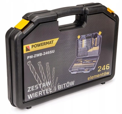 ZESTAW KOMPLET WIERTEŁ NASADEK BITÓW OTWORNIC 246E