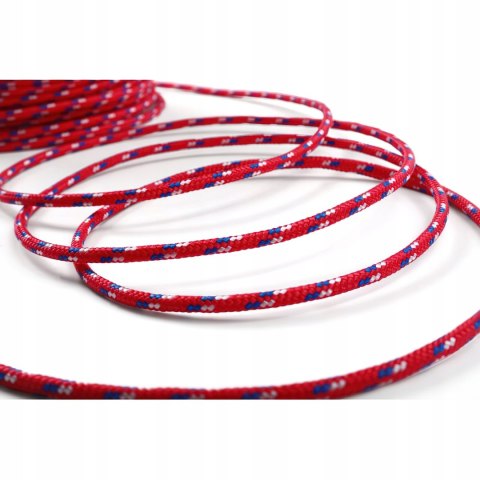 Lina Wielofunkcyjna 5 mm x 100 m Czerwona Ogrodowa Namiotu KRAFT&DELE