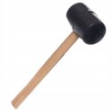 MŁOTEK GUMOWY 0,5kg DREWNIANY TRZONEK 30cm 500g