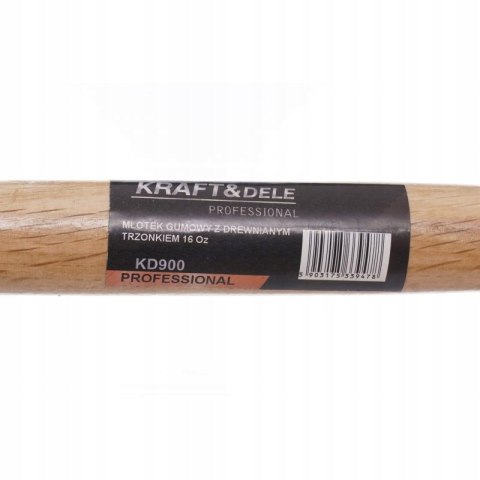 MŁOTEK GUMOWY 0,5kg DREWNIANY TRZONEK 30cm 500g