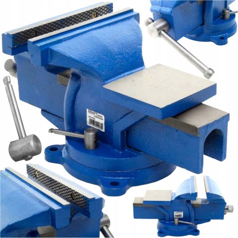 MOCNE IMADŁO ŚLUSARSKIE OBROTOWE Z KOWADŁEM STALOWO ŻELIWNE 200MM