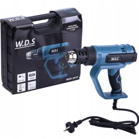 OPALARKA ELEKTRYCZNA 2 BIEGI REGULACJA LCD MOCNA 2200W + 5 DYSZ + SZPACHLA