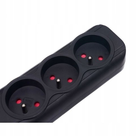 Przedłużacz 1,5m listwa 2xUSB + 3x230V + włącznik