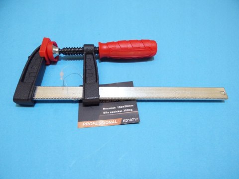 ŚCISK STOLARSKI ŚRUBOWY TYP F 300KG 150X50MM KD10717
