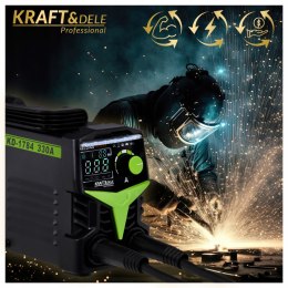 SPAWARKA INWERTOROWA INWERTEROWA 330A LCD MMA IGBT TIG LIFT MASKA PRZEWODY