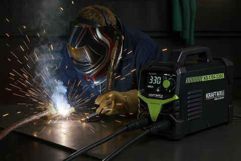 SPAWARKA INWERTOROWA INWERTEROWA 330A LCD MMA IGBT TIG LIFT MASKA PRZEWODY