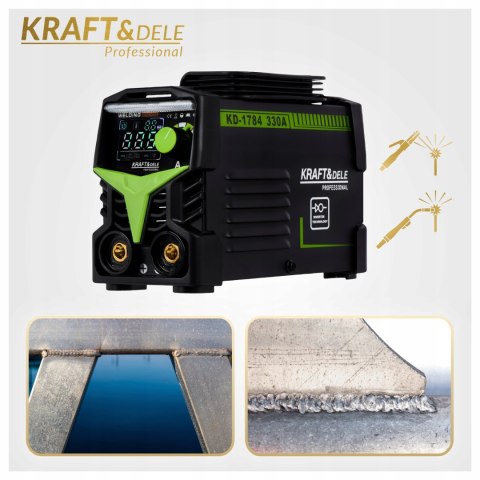 SPAWARKA INWERTOROWA INWERTEROWA 330A LCD MMA IGBT TIG LIFT MASKA PRZEWODY