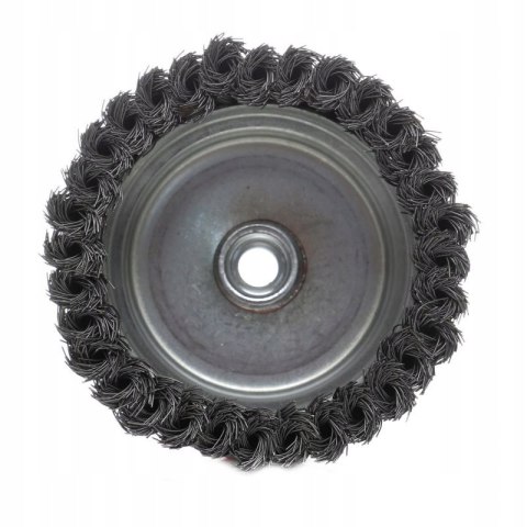 SZCZOTKA DRUCIANA CZOŁOWA 75MM 3'' M14 PLECIONA DRUT KD10977