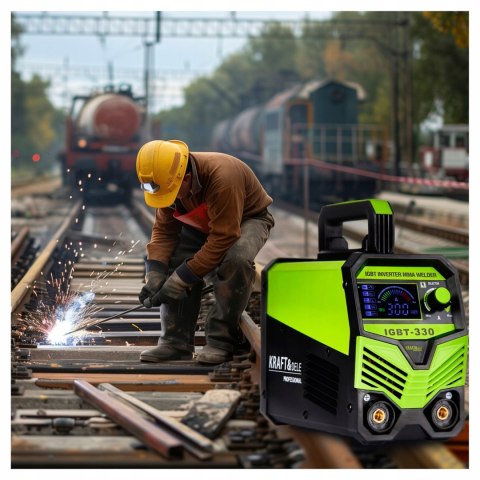 Spawarka inwertorowa MMA IGBT LIFT TIG LCD 4w1 20-330A Kraft&Dele