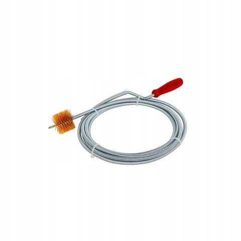 Spirala Kanalizacyjna do Rur ze Szczotką 6mm x 3m Kraft&Dele