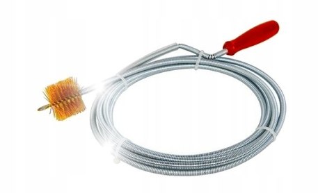 Spirala Kanalizacyjna do Rur ze Szczotką 6mm x 3m Kraft&Dele