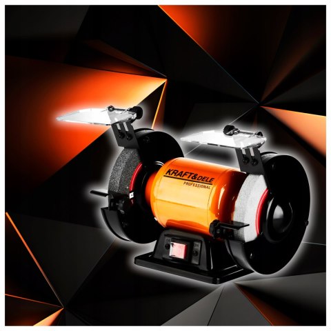 Szlifierka Stołowa 1700W 230V Kamień 2x 150x12,7 mm 2980 RPM Kraft&Dele