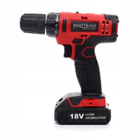 WIERTARKA WKRĘTARKA AKUMULATOROWA 18V 1300MAH LI-ION LED WALIZKA KD1566